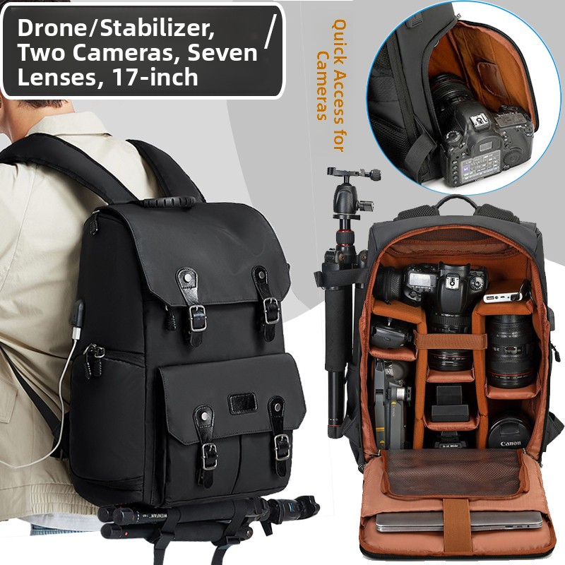 Drone Camera - Professionelle DSLR-Kameratasche Rucksack mit Großer Kapazität
